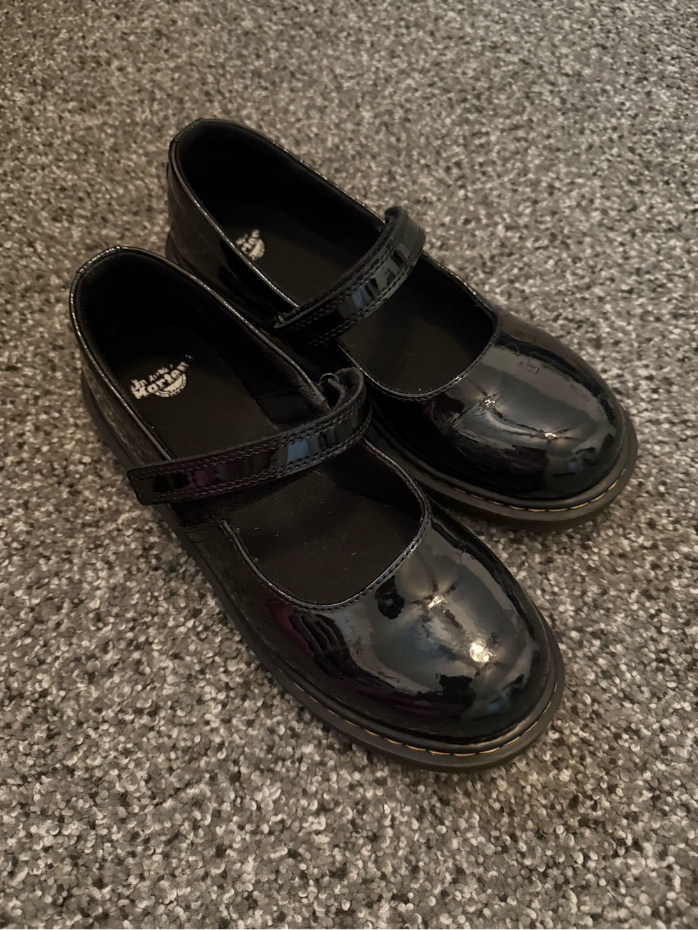 Dr. Martens Black Patent Mary Jane Flats